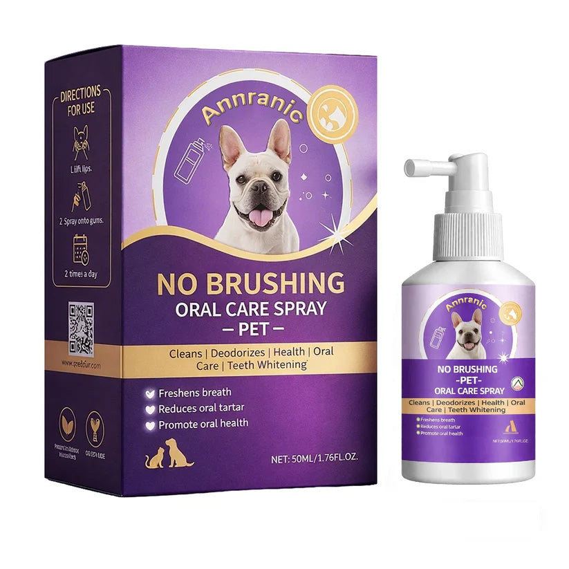 ANNRANIC™ 🍃No-Brushing Oral Care Spray for Dogs & Cats