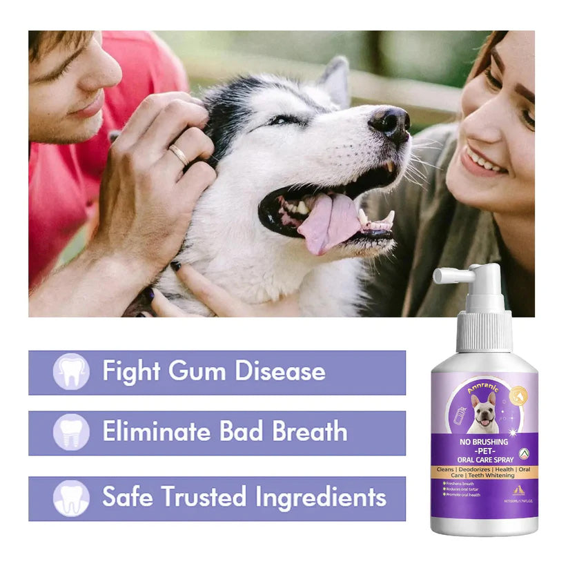 ANNRANIC™ 🍃No-Brushing Oral Care Spray for Dogs & Cats