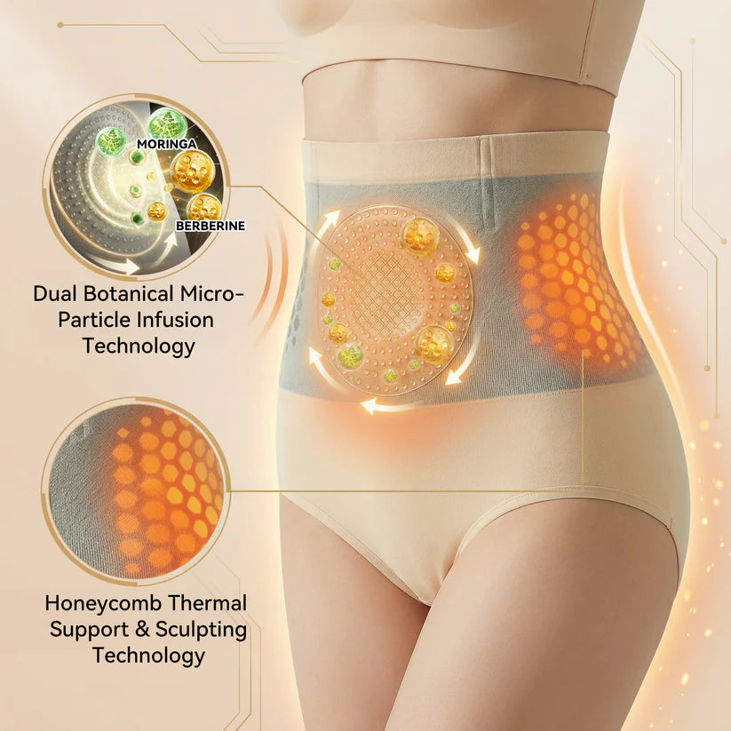 𝐌𝐨𝐫𝐢𝐧𝐠𝐚 & 𝐁𝐞𝐫𝐛𝐞𝐫𝐢𝐧𝐞 4‑In‑1 Micro‑Particle Sculpting & Fat‑Burn Shorts