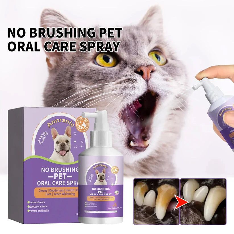 ANNRANIC™ 🍃No-Brushing Oral Care Spray for Dogs & Cats