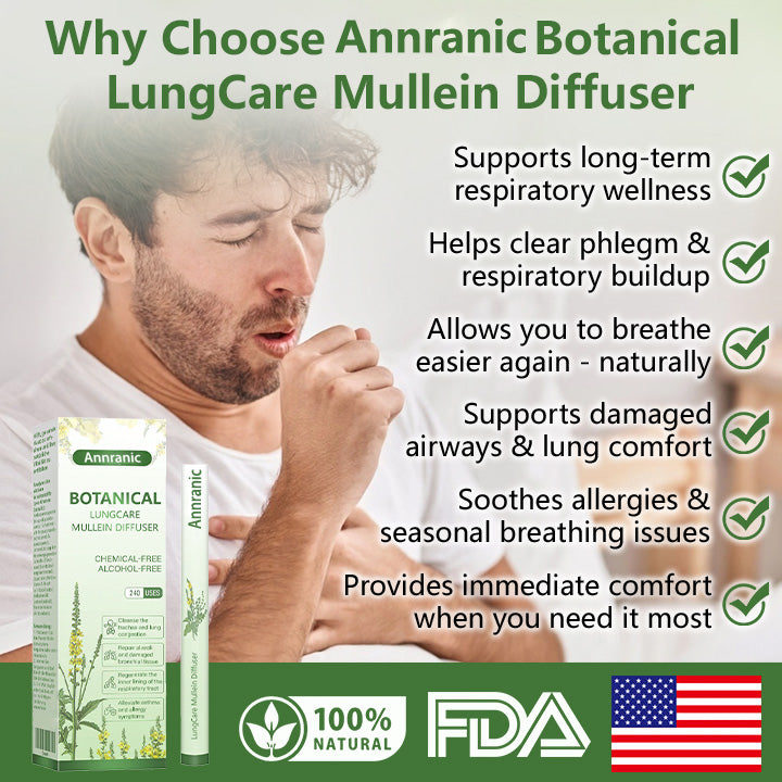 ANNRANIC® Botanical LungCare Mullein Diffuser