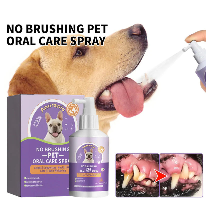 ANNRANIC™ 🍃No-Brushing Oral Care Spray for Dogs & Cats