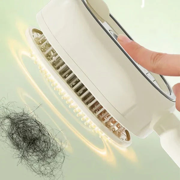 3-in-1 Electric Mist Detangling Brush for Frizz & Scalp Massage